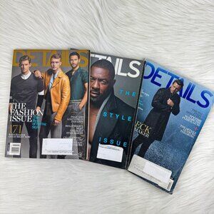 Details Magazine Bundle: Edris Elba, Ben Affleck and The Fashion Issue